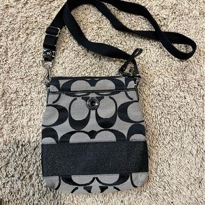Black coach crossbody bag